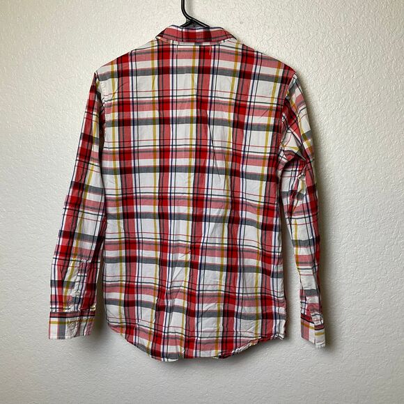 Old Navy The‎ Classic Shirt Plaid Boys Size XL 14-16 - Picture 2 of 8